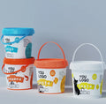 Airtight Peanut Butter Shea Butter Bulk Food Storage Packaging Bucket 300ml~10L for Cotton Candy Biscuit IML Bucket