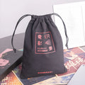 Personalised Small Black Eco Friendly Cotton Canvas Drawstring Gift Pouch Giveaways Bag with Logo