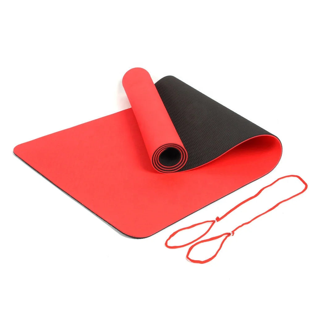 Custom Print Private LOGO Non Slip Yoga Mat Set Eco Friendly Yoga Mats Tpe for Sport Exercise