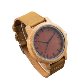 2021 TJW Luxury Men's 44mm Dial Display Bamboo Sport Watch with Seiko Movement Smart Pointers Limited Edition 20mm Band Width