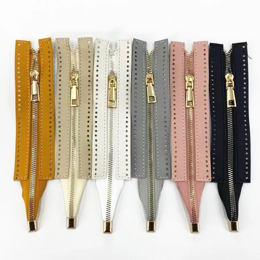 Deepeel RM621 18cm Luggage Zips Sewing Bag Accessories Grid Pack Woven Bags Zipper Metal Teeth Zipper