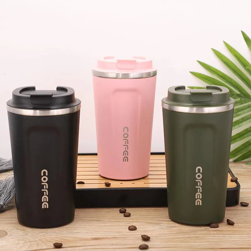 Custom logo Stainless Steel Double Wall Insulated 380ml Coffee Mugs Travel Coffee Cart Mug Tumbler Cups Customize in Bulk