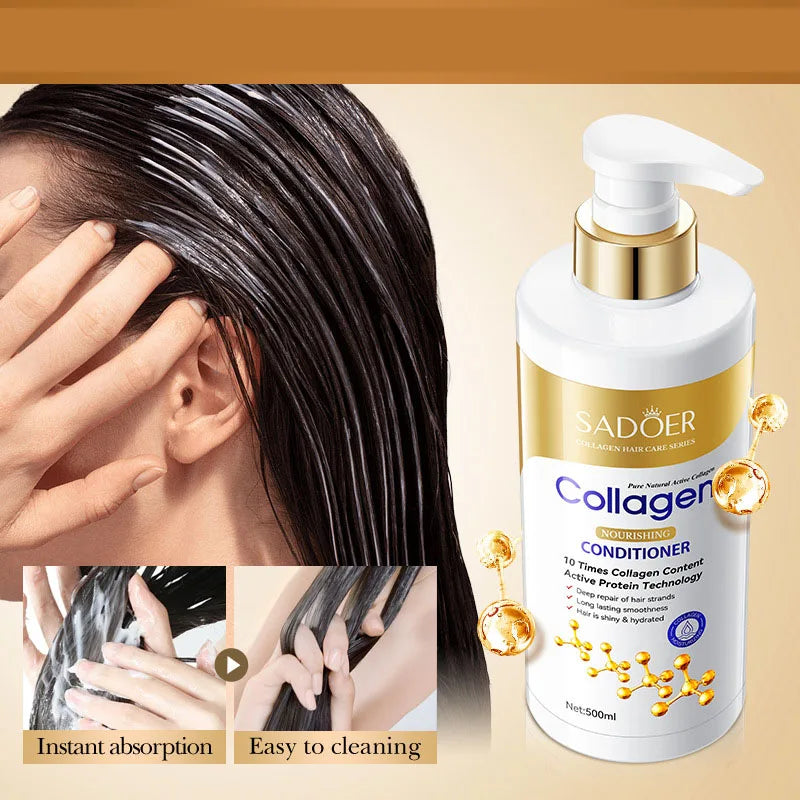 Wholesale Cheap Collagen Nourishing Hair Conditioner to Moisturize and Care for Smooth Hair for Both Men and Women 500ml