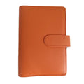 Popular Low MOQ Multi Colors Available 6 Rings A5 A6 Macaroon Pu Leather A6 Binder Budget Planner Leather Notebook Budget Binder