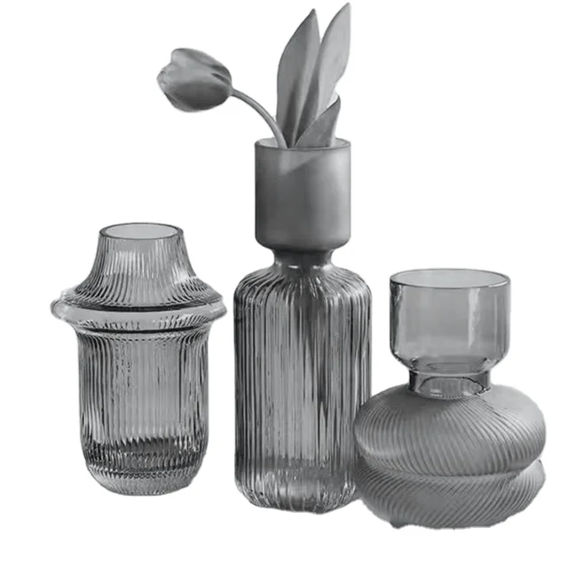 Nordic Home Decor Modern Glass Flower Vases
