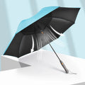 Black Coating Regenschirm Inside Uv protection Can Custom logo 27 Inch Fan Spray Paraguas De Lluvias Straight Umbrella