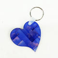 Heart Shape One Sided Sublimation Acrylic Key Ring Blank Keychain for DYE Sublimate Printing