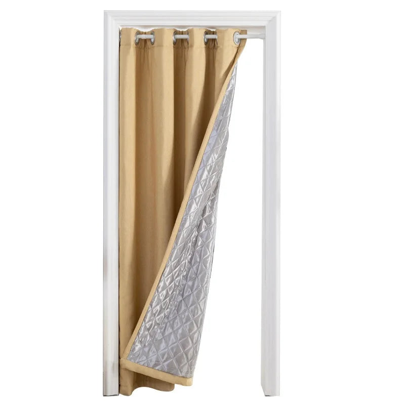 Xinlan Premium Quality Soundproof Curtain Super Heavy Room Darkening Double Layer Door Curtain