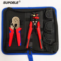 HSC8 6-4 AWG23-7 Industrial Grade Metric Steel Wire Hand Crimping Tool Crimper Pliers Kit HS-D1 Multi-Function Wire Stripper