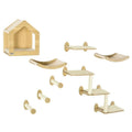 Classic Modern Simple CNLF Cat Climbing Frame with Wall Mounted Wood Activity Shelf Pet Furniture