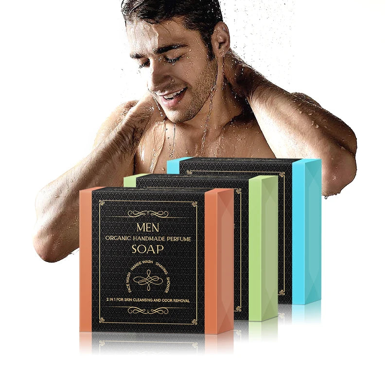Organic Men's Soap Handmade With Organic Oils Toilet Soap Bar 100g