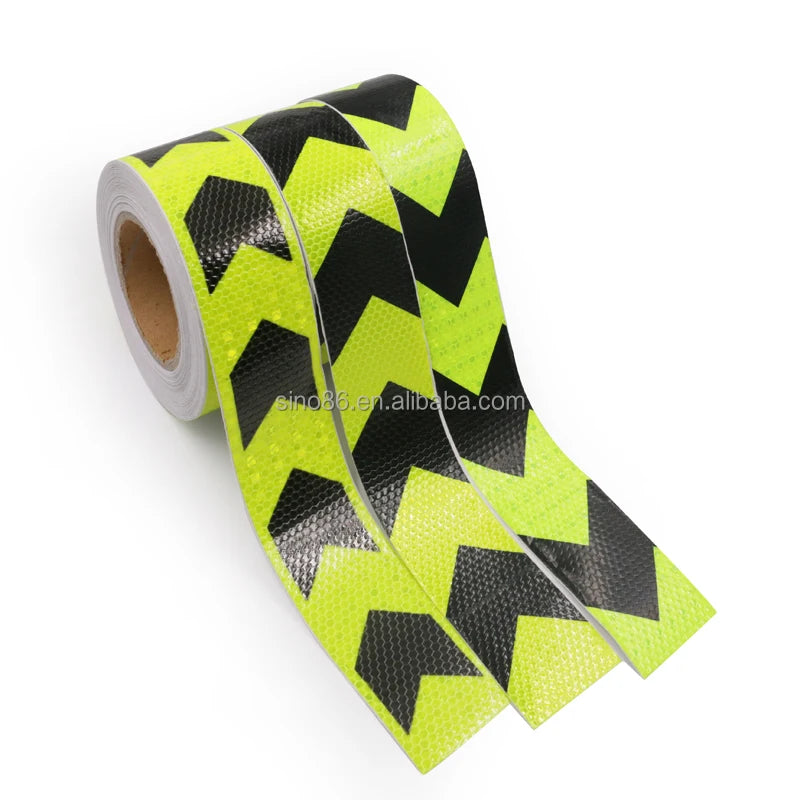PVC High-Brightness Reflective Film Road Traffic Warning Tape-Commercial Grade Reflective Colors