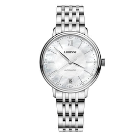 For LOBINNI Custom Luxury Automatic Wrist Watches for Girls Female Stainless Steel Design Miyota Water Resistant Hot Selling