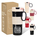 Custom 600ML 20OZ LEAK PROOF Double Wall Stainless Steel Travel Coffee Tumbler Coffee Mug Cup with Handle