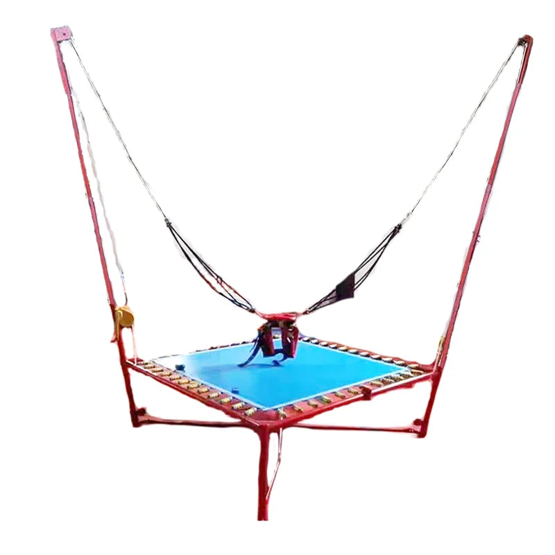 Kaluen Hand-winch Folding Spring Bungee (Steel PP Material 202cm Diameter) One Person CE Certified Outdoor Use Bungee Trampoline