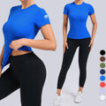 Printing Logo New Fitness T-shirt Womens Clothing Quick Dry Sports T-shirts Short Sleeve Top Blank T-Shirts for Women Sportswear