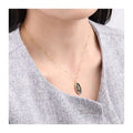 Chris April in Stock Fashion Jewelry Black Enamel PVD Gold Plated 316L Stainless Steel Snake Totem Satellite Chain Pendant