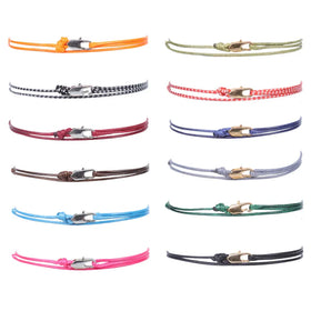 Snap Hook Wrap Unisex Handmade Surfer Beach Adjustable Waterproof String Rope Bracelet