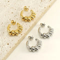 Designer Non Tarwaterproof Titanium Stainless Steel 18k Gold Plated Threader Wrapped Earring Popular Brands Jewelry Women
