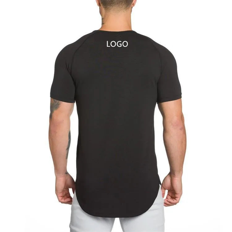 Sport Cotton Logo Men's Wholesale T Shirts Custom Printing