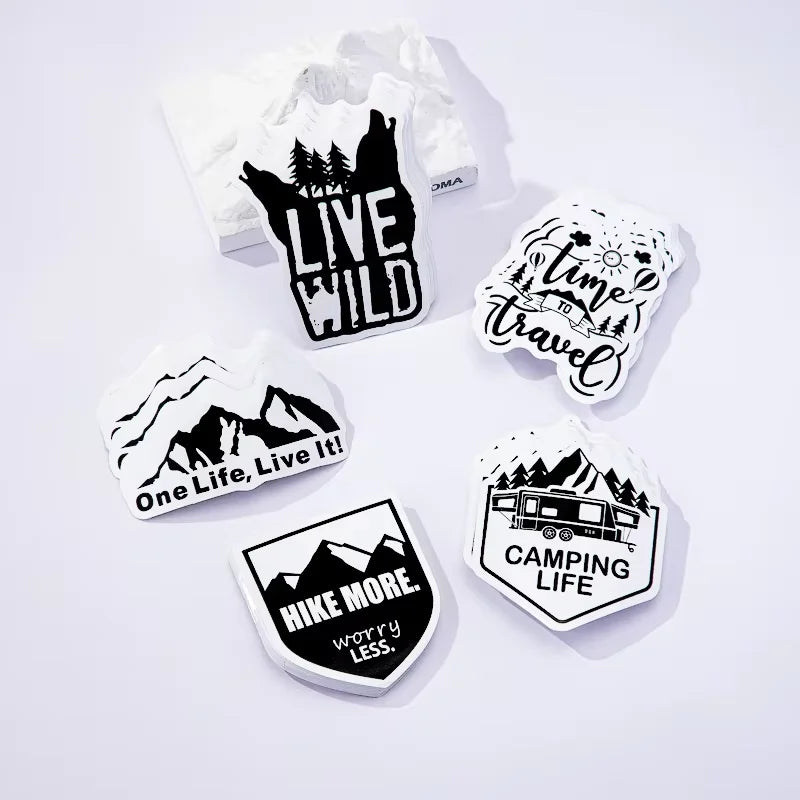 Custom Die Cut Vinyl Waterproof Welcome Stickers Reusable Adhesive Glossy/Matte Finish Decorative Outdoor for Packaging Labels