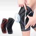 Knee Patella Protector Brace Silicone Spring Basketball Running Compression Knee Sleeve Support Pad Sports Brace Kneepads