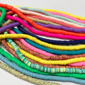 6mm Flat Round Polymer Clay Beads Handmade Clay Beads for DIY Jewelry Making Bracelet Mixed Color