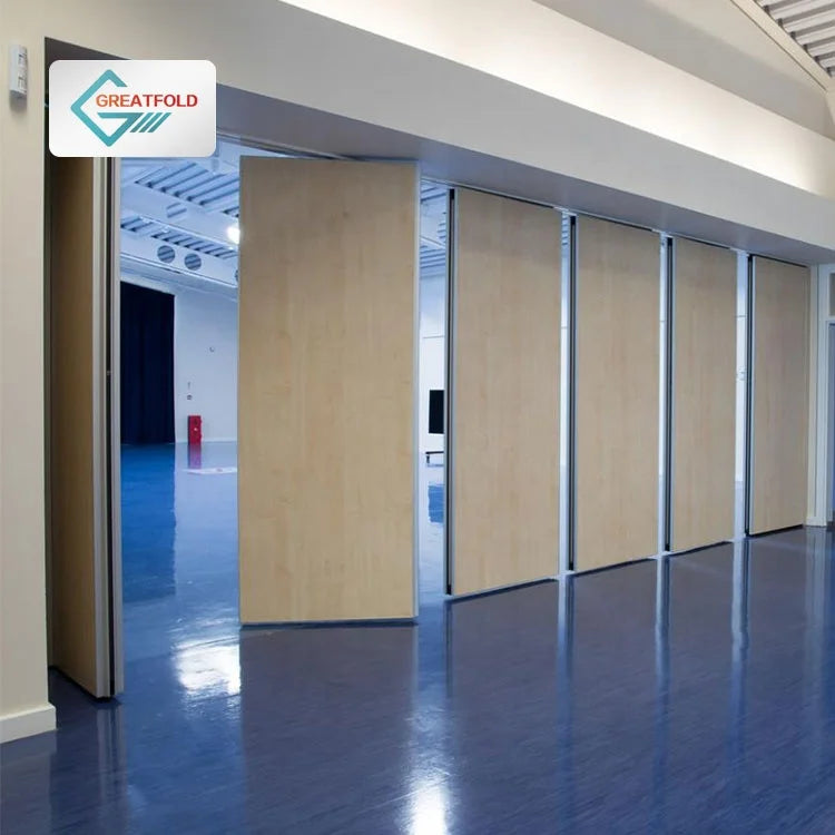 Meeting Room Hospital School Soundproof Sliding Folding Movable Partition Acoustic Foldable Eco-Friendly Fireproof Office