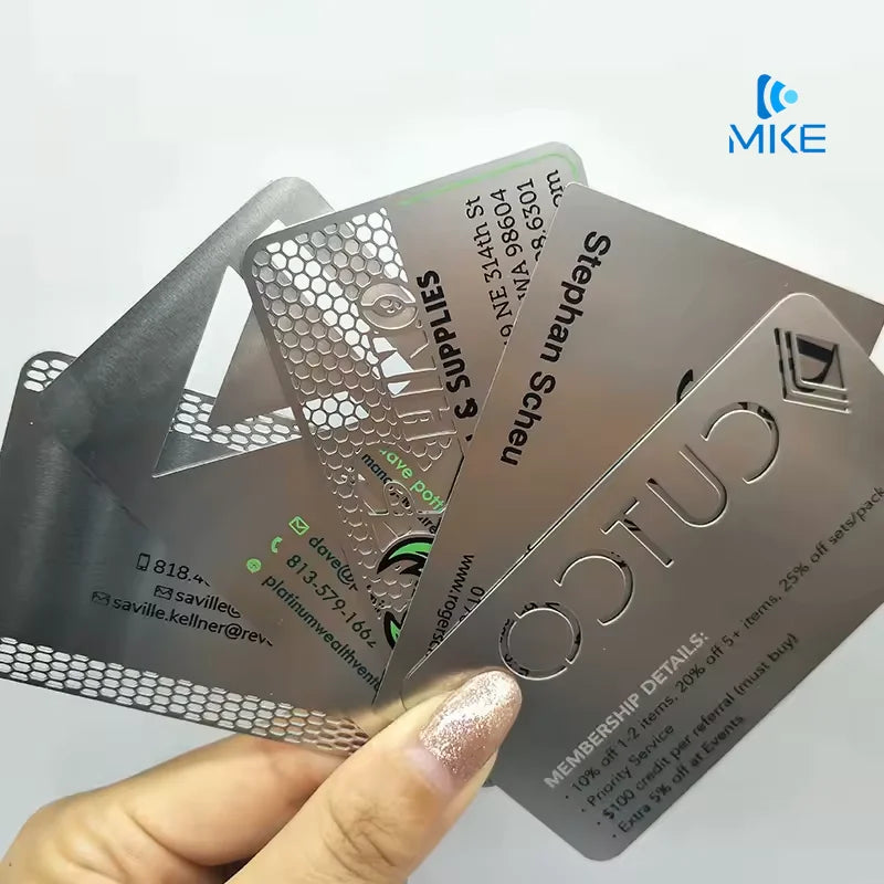 Metal Business Card Free Design Stainless Steel Metal Visiting Card for Souvenir