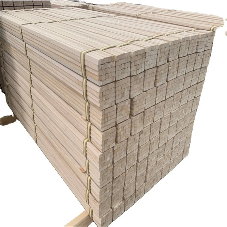 3/4 " X 3/4" Wood Chamfer Paulownia Triangle Wood Strips