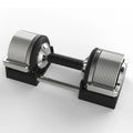 Quickly Adjust 1Kg 2Kg 4.5Kg Increments to Reach 40Kg Steel Dumbbell 60Kg Capacity