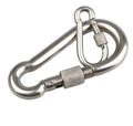 Cheap Stainless Steel Key Chain with Lock Climbing Spring Snap Hook Carabiners