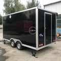 Black Snack Coffee Food Trailers United States Standards Food Concession Trailers Field Kitchen Outdoor Mobile Cart