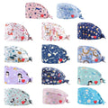 Working Caps Gourd-Shaped Tie Back Hats Buttons Unisex Sweatband Adjustable Tie Back Hat