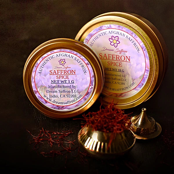 Custom Empty Gold Aluminum Metal Tin Can Saffron Box Package Premium Round Safran 1g 2g 3g 5g 10g Saffron Threads Tin Packaging