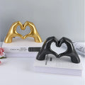 Wholesale Resin Love Hand Sign Sculpture - Heart Gesture Decor for Home/Valentine's Gift Bulk Romantic Decorations