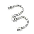 Manufacturer Wholesale M6M8M10M12 304 Stainless Steel U-Bolt U-Screw U-Clamp U-Pipe Clamp Fixing Buckle GB Standard