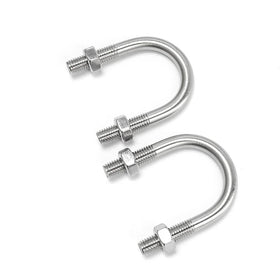 Manufacturer Wholesale M6M8M10M12 304 Stainless Steel U-Bolt U-Screw U-Clamp U-Pipe Clamp Fixing Buckle GB Standard