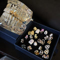 Wholesale Easy to Fit Adjustable Irregular Shape Silver Cheap Premade Single Cap Grillz 18K Gold Plated Men Premade Plain Grillz