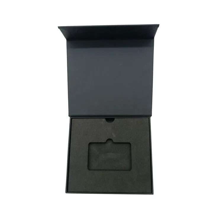 Luxury Custom Book-Shape Rigid Carton Gift Box Magnetic Closure UV Coating Matt Lamination Eva Foam Insert Made Paperboard