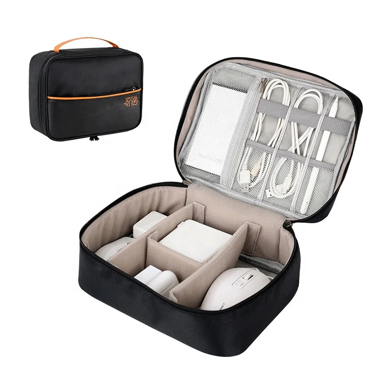 New Style Portable Waterproof Cable Charger Storage Bag Large Capacity Travel Electronic Accessories Organizer Bag