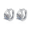 New Arrival New Design Elegant Ladies 925 Sterling Silver 5mm Moissanite Earrings Diamond Earrings for Women