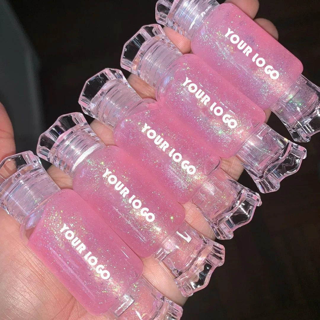 Wholesale Hot Sale Shiny Liquid Chemical Waterproof Custom Color Glossy Candy Glitter Jelly Girls Lipgloss