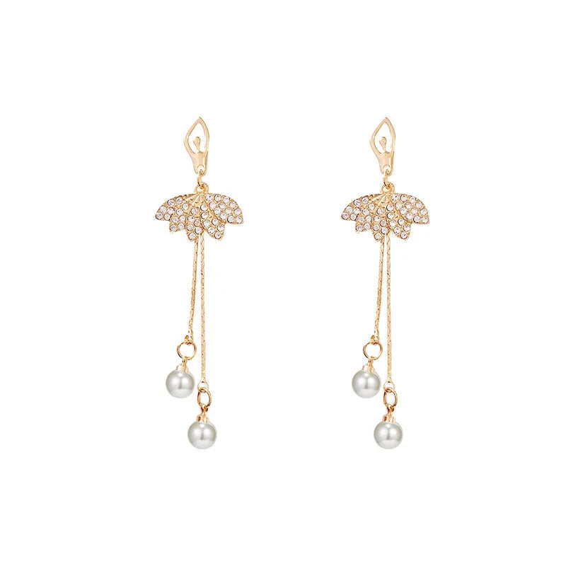 925 Silver Needle Hanging Long Fringed Earrings Statement Earrings Jewelry Minimalist Luxury Stud Earrings for Women