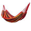 Wholesale Single & Double Adult Children's Leisure Cotton Canvas Swing Hammock for Travel Camping Outdoor Adventure