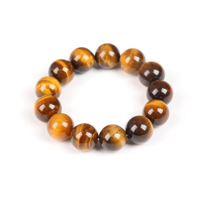 2024 Wholesale Grade AB+ 4/6/8/10/12/14/16mm Mens Tiger Eye Bracelet Gemstone Jewelry