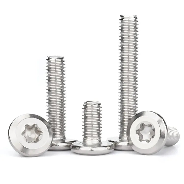 SS304 Furniture Screws Bolts M4 M5 M6 M8 Torx Beveled Large Flat Head Metric Measurement System