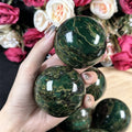 Natural Crystal Sphere Healing Quartz Green Stone Verdite Sphere for Sale