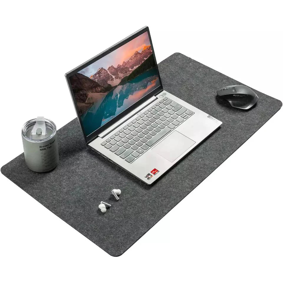 Felt Mouse Pad High Quality Custom Printing Office Desk Pad with Anti-Slip Base Computer Keyboard Mat