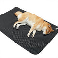 BLOCK EMF Black Grounding Mat & Pad for Bed Anti-Slip PU Leather with Grounding Cord